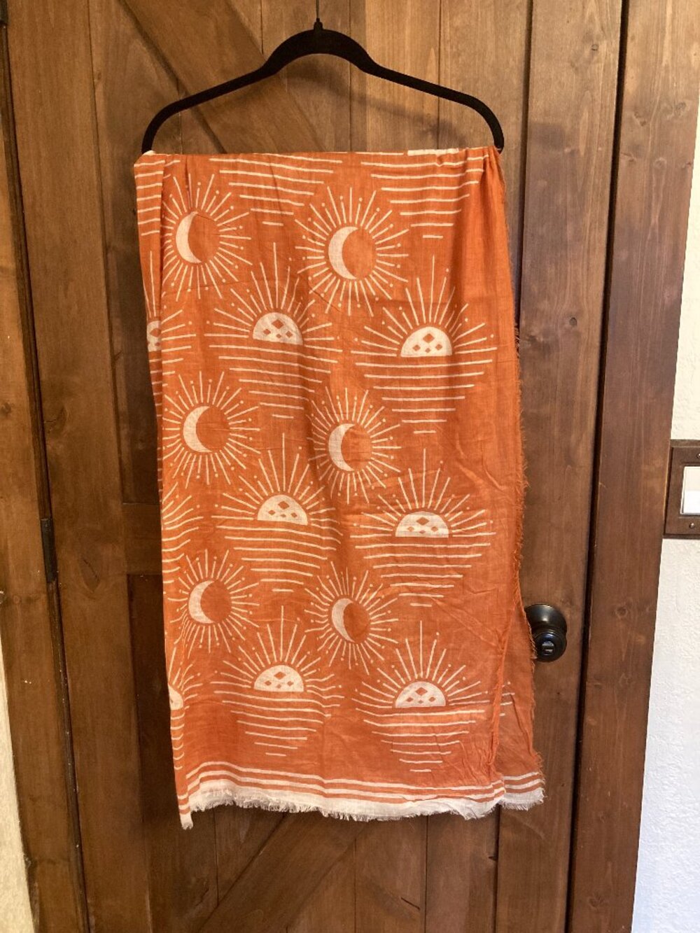 Danika Studios Soleil Celestial Scarf/ Sarong Orange and white